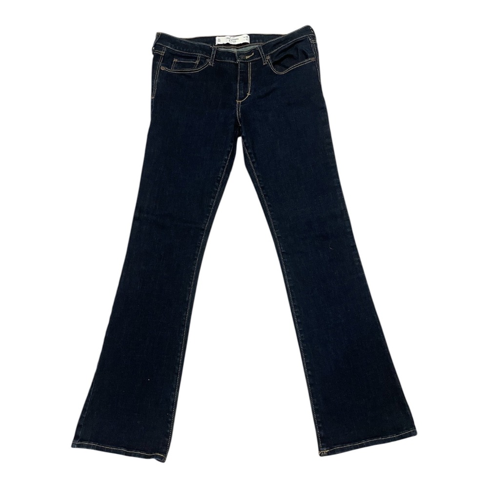 Abercrombie Fitch Dark Wash Bootcut Jeans Womens Size 6 Short W28 L31